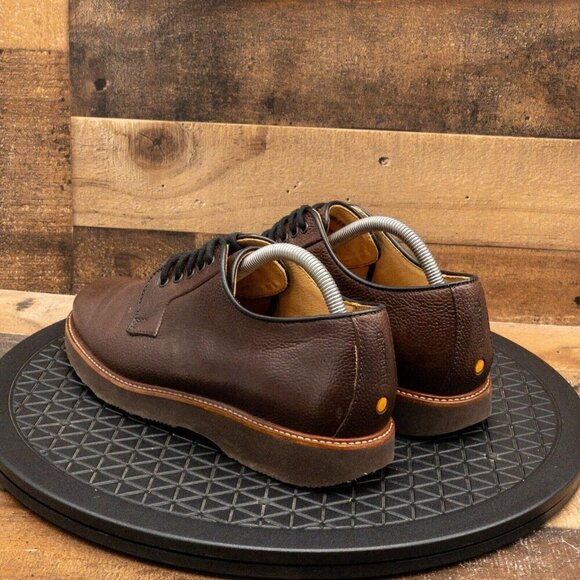 SAM HUBARD MENS DRESS SHOES BROWN LEATHER OXFORDS BUSINESS CASUAL SIZE 8M - Picture 6 of 9